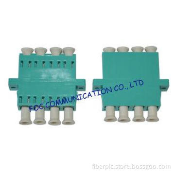 Optical Fiber Adapter LC Quad OM3 Low Insertion Loss Good R